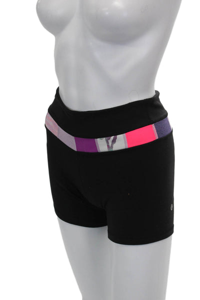Lululemon Womens Athletic Nylon Colorblock Shorts Size 4