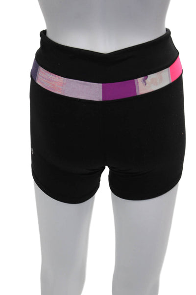 Lululemon Womens Athletic Nylon Colorblock Shorts Size 4