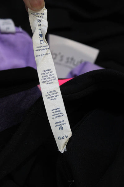 Lululemon Womens Athletic Nylon Colorblock Shorts Size 4