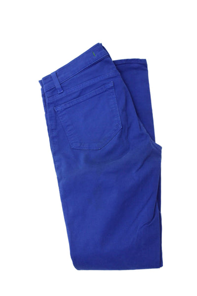 J Brand Womens Skinny Jeans Blue Low Rise Button Size 25