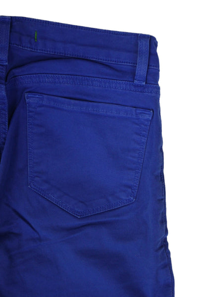 J Brand Womens Skinny Jeans Blue Low Rise Button Size 25