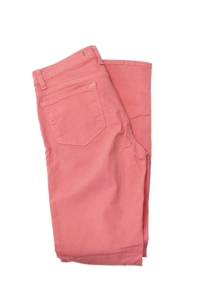 J Brand Women Skinny Jeans Pink Low Rise Cotton Blend Inseam 29 Size 26