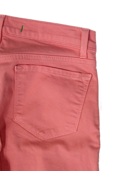 J Brand Women Skinny Jeans Pink Low Rise Cotton Blend Inseam 29 Size 26