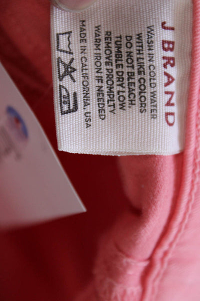 J Brand Women Skinny Jeans Pink Low Rise Cotton Blend Inseam 29 Size 26