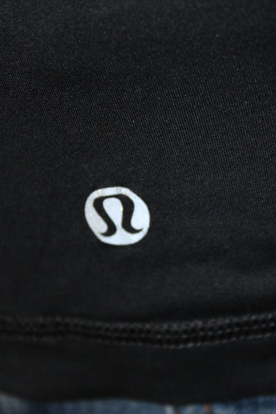 Lululemon Women Black Scoop Neck Basic Sleeveless Tank Nylon Blend Size S