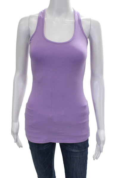 Lululemon Women Basic Sleeveless Tank Purple Scoop Neck Nylon Size 4