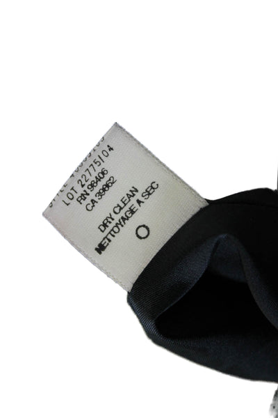 Theory Women Black Long Sleeve Blazer Button Polyester Size 4