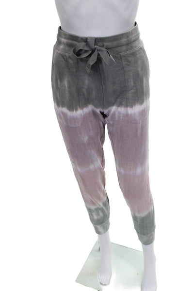 Splendid Womens Tie Dye Jogger Pants Multicolor Cotton Drawstring Size XS
