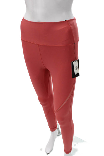 Peloton Women Ankle Red Nylon Leggings Size XS