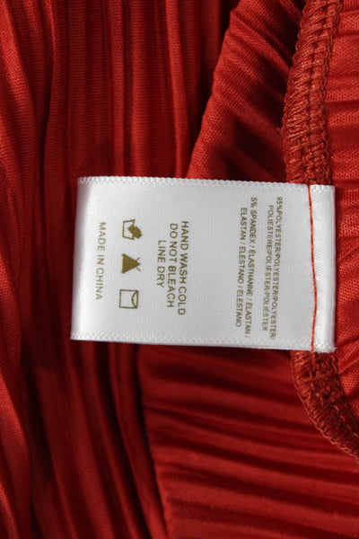 Sunday In Brooklyn Womens A-Line Red Polyester Skirt Knee Length Size M