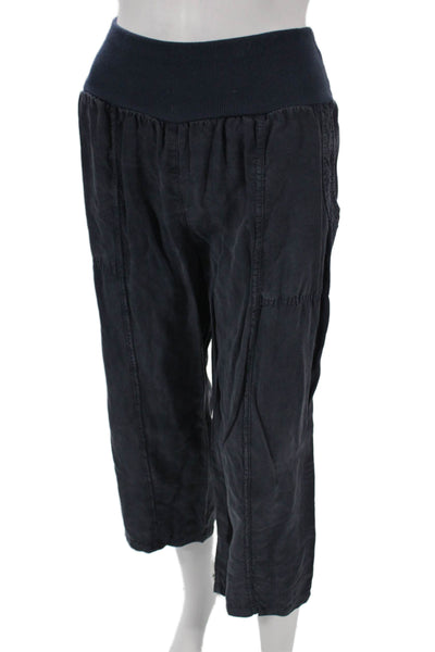 Inizio Womens Capri Pants Blue Tencel Pull On Inseam 25 Size XL