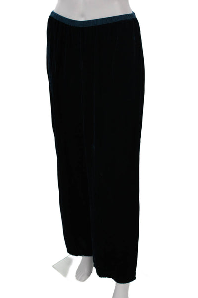 Kleen Womens Dress Pants Silk Blue Pull On Inseam 30 Size M