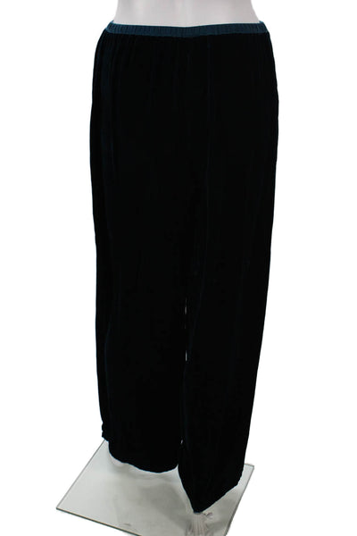 Kleen Womens Dress Pants Silk Blue Pull On Inseam 30 Size M