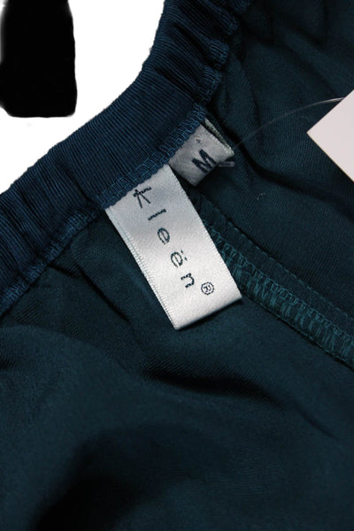 Kleen Womens Dress Pants Silk Blue Pull On Inseam 30 Size M