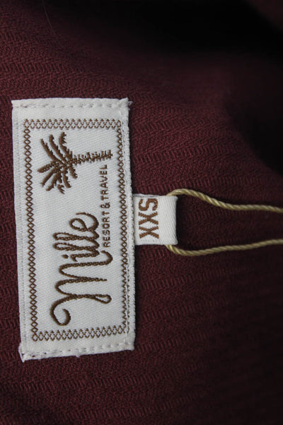 Mille Resort & Travel Womens A-Line Mini Skirt Red Cotton Size 2XS