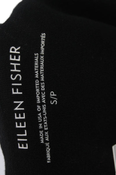 Eileen Fisher Women Petite Jumpsuit Black V-Neck Zip Size S