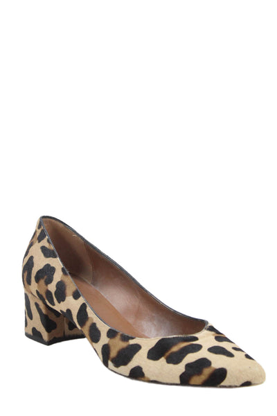 Aquatalia Women's Pointed Toe Animal Print Pumps Shoes Size 8.5
