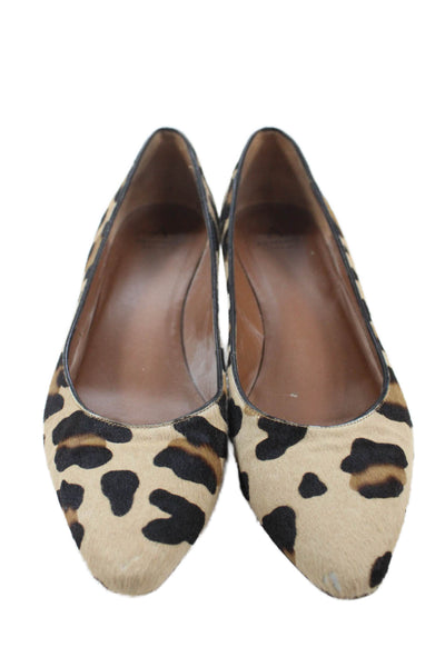 Aquatalia Women's Pointed Toe Animal Print Pumps Shoes Size 8.5