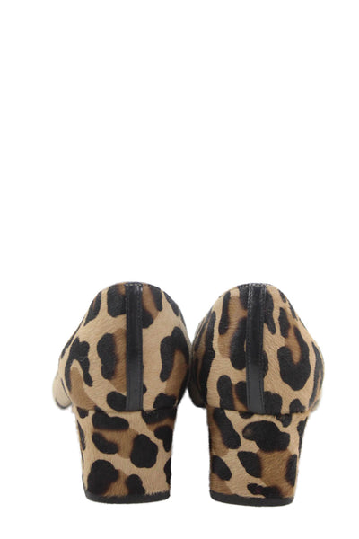 Aquatalia Women's Pointed Toe Animal Print Pumps Shoes Size 8.5