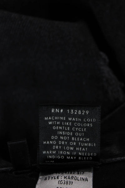 Grlfrnd Women Mom Jeans Black High Rise 100% Cotton Size 31