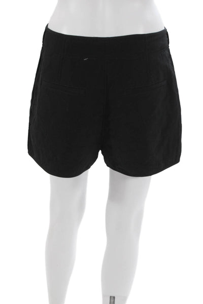 Ulla Johnson Women Hot Pants Black Button Polyester Size 8