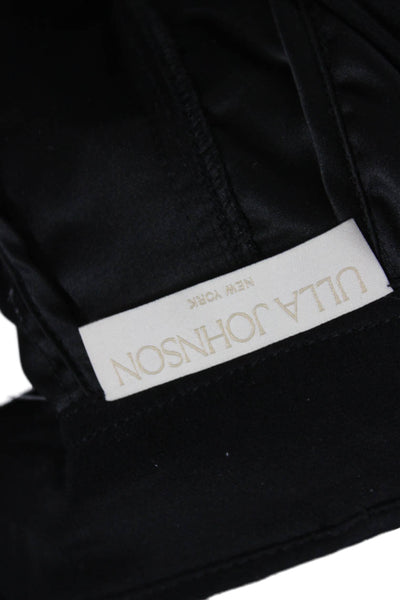Ulla Johnson Women Hot Pants Black Button Polyester Size 8