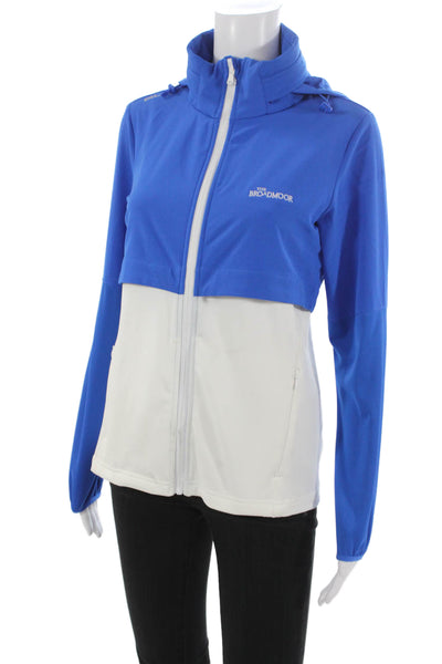 RLX Ralph Lauren Women Blue Colorblock Windbreaker Zip Polyester Size XS
