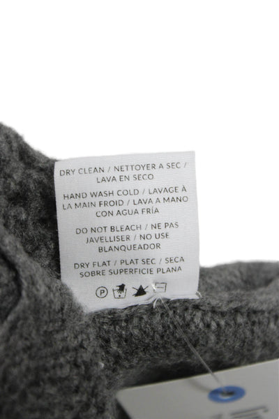 Naadam Womens Cardigan Gray V-Neck Merino Wool Long Sleeve Size S
