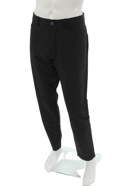 Kjus Mens Black Polyamide Button Pants Size 38