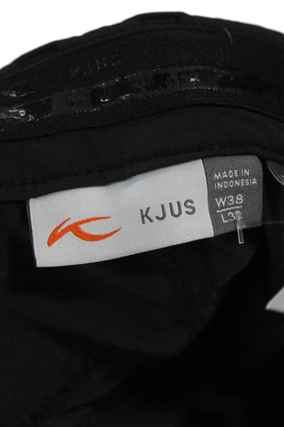 Kjus Mens Black Polyamide Button Pants Size 38