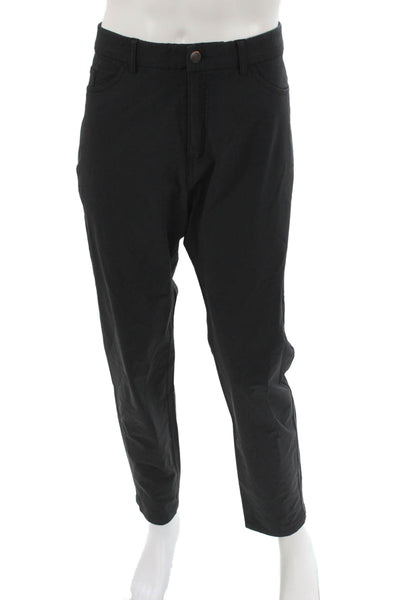 Kjus Mens Black Polyamide Button Pants Slacks Size 38