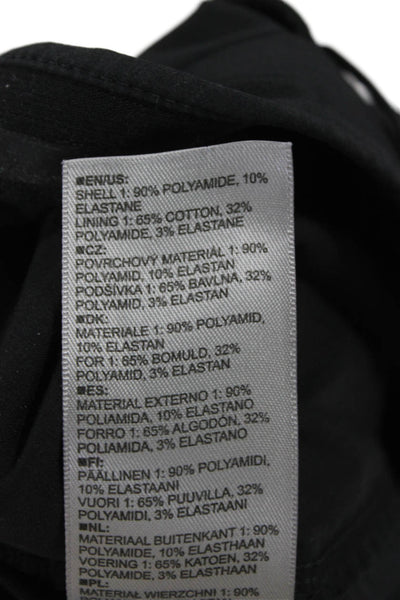 Kjus Mens Black Polyamide Button Pants Slacks Size 38