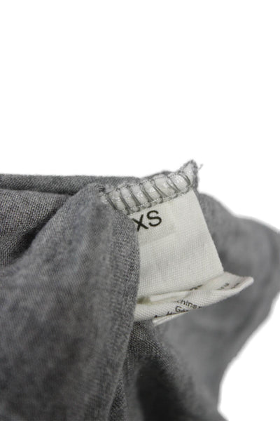 L'Agence Womens Basic Modal Scoop Neck Sleeveless Tank Gray Pullover Size XS
