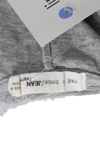 Rag & Bone Womens Gray Scoop Neck Sleeveless Basic Tank 100% Cotton Size XS