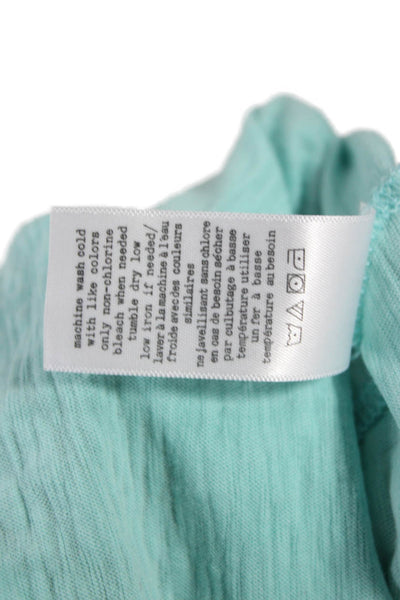 Rag & Bone Jean Womens Basic Green Cotton Scoop Neck Sleeveless Tank Size S