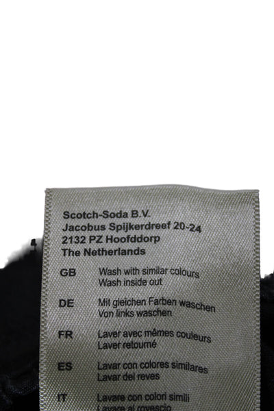Scotch & Soda Mens Long Sleeve Animal Print Shirt Button-Up Size XL