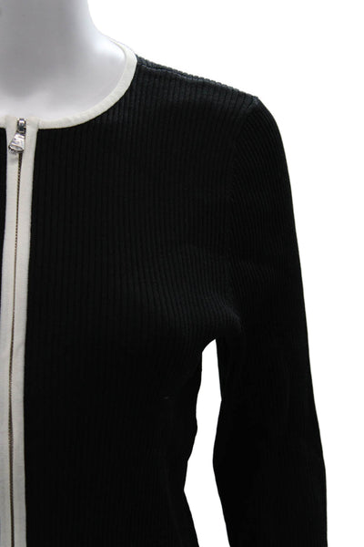 Lauren Ralph Lauren Women Cardigan Black Viscose Long Sleeve Size L