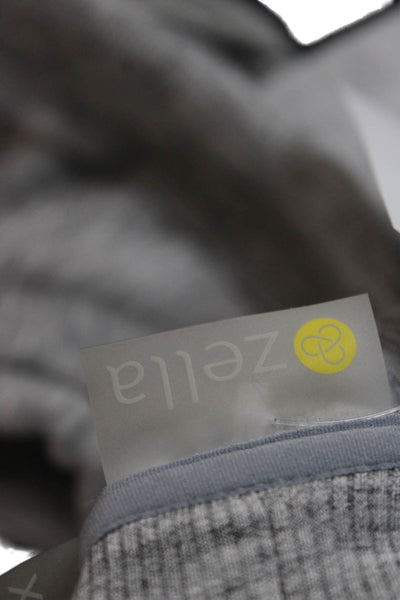 Zella Womens Gray V Neck Long Sleeve Cardigan Polyester Size XS