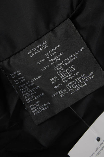 Marc New York Mens Black Nylon Puffer Jacket Zip Closure Size M