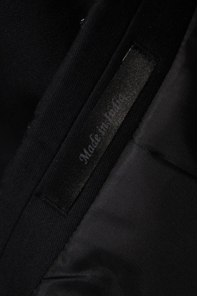 Michael Michael Kors Mens Blazer Blue 70% Wool Button Solid Size 36