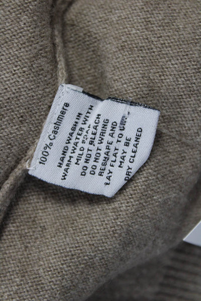 Claudia Nichole Women Cashmere Pullover Beige Crewneck Longsleeve Size S