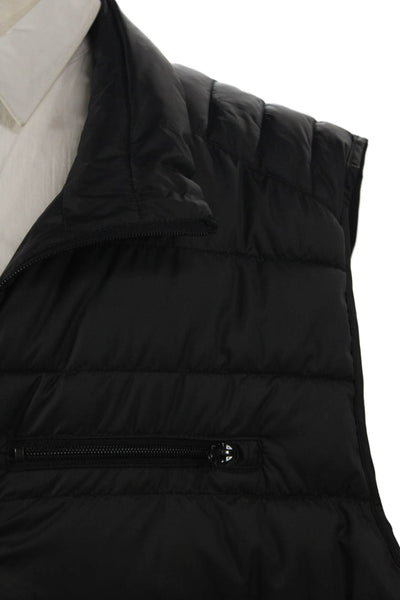Andrew Marc Mens Puffer Vest Black Polyester Zip Size 2XL