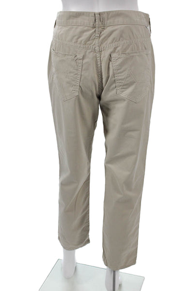 Mother Women Chinos Beige 98% Cotton 2% Elastane Size 27
