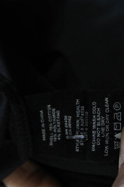 Theory Mens Black Cotton Blend Collared Dress Shirt Long Sleeve Size 2XL
