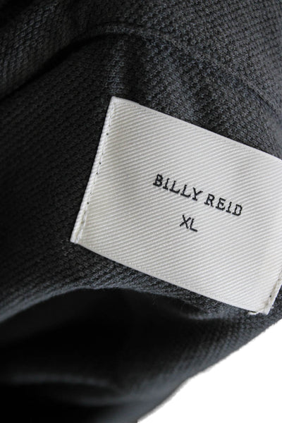 Billy Reid Mens Long Sleeves Button Down Shirt Grey Cotton Size Extra Large