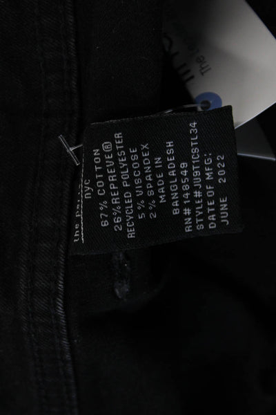 The Perfect Jean Mens Tapered Black Cotton Blend Jeans Size 36