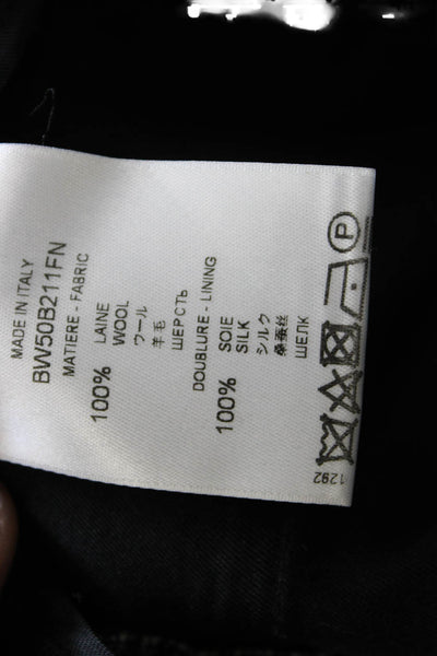 Givenchy Women Dress Pants Multicolor Wool Check Zip Inseam 29 Size 38