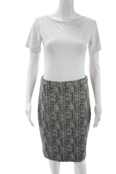Banana Republic Womens Multicolor Herringbone Pencil Skirt Polyester Zip Size 4