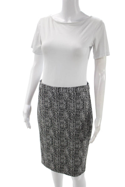 Banana Republic Womens Multicolor Herringbone Pencil Skirt Polyester Zip Size 4