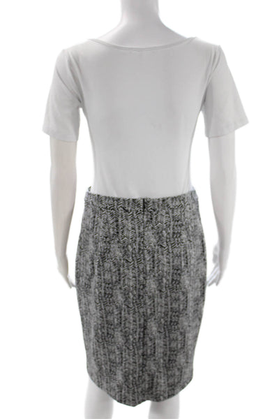 Banana Republic Womens Multicolor Herringbone Pencil Skirt Polyester Zip Size 4